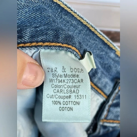 Rag & Bone Vintage Crop Flare Carlsbad Blue Jeans 27 - Picture 13 of 16